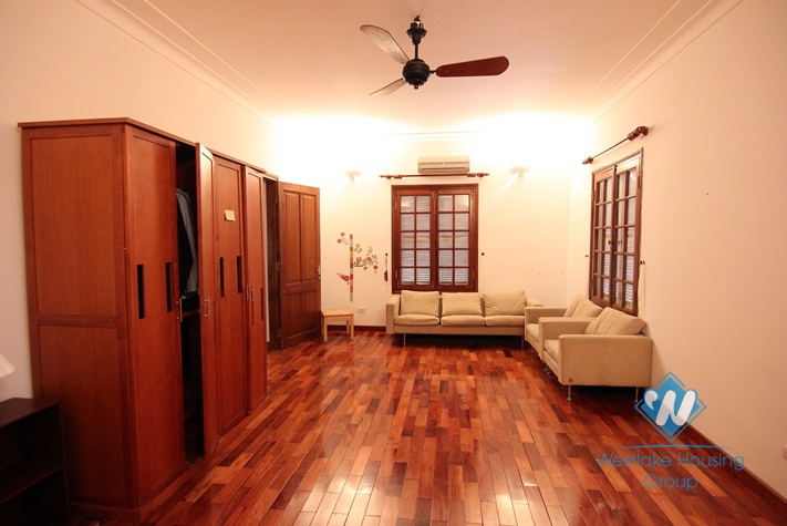 Beautiful house with large yard for rent on Dang Thai Mai, Tay Ho, Hanoi